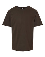 M&O Youth Gold Soft Touch T-Shirt. 4850 - Chocolate