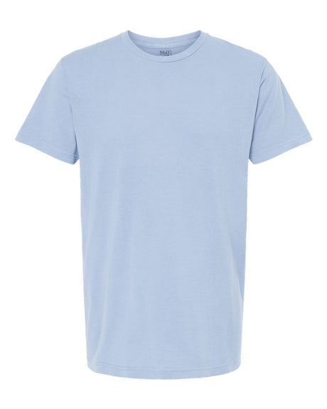 M&O Unisex Vintage Garment-Dyed T-Shirt. 6500M - Chambray