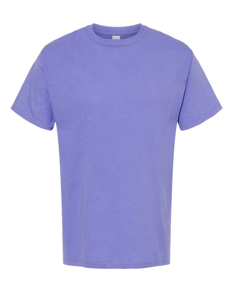 M&O Men's Gold Soft Touch T-Shirt. 4800 - Violet