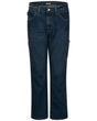 Bulwark Men's Stretch Denim Dungaree Jeans. PSJ6 - Sanded Denim - 30I