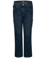 Bulwark Men's Odd Sizes Stretch Denim Dungaree Jeans. PSJ6ODD - Sanded Denim - 30I