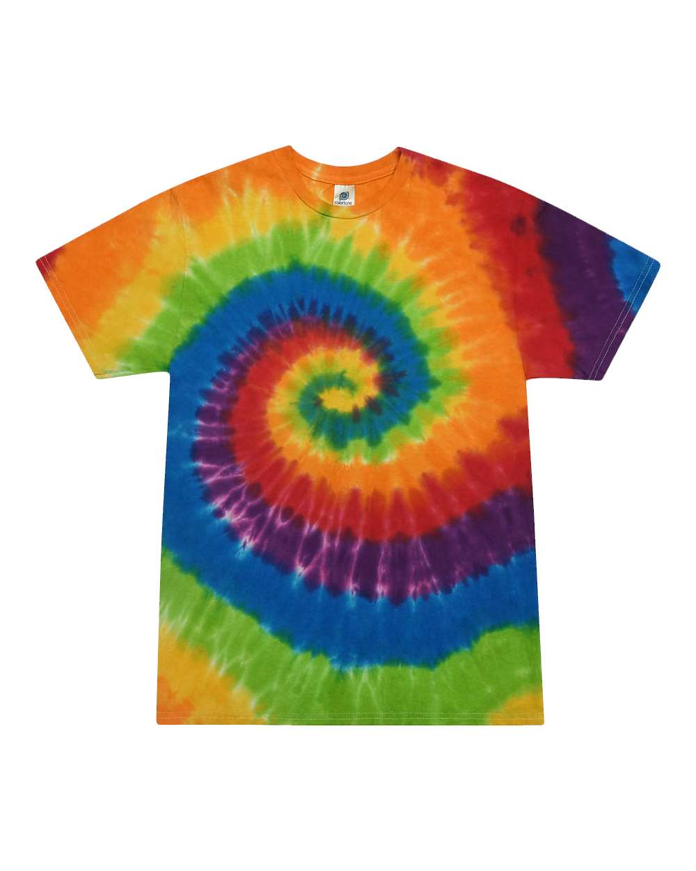 Colortone Unisex Multi-Color Tie-Dyed T-Shirt. 1000 - Prism