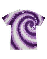 Colortone Unisex Multi-Color Tie-Dyed T-Shirt. 1000 - Swirl Purple