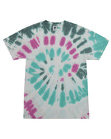 Colortone Unisex Multi-Color Tie-Dyed T-Shirt. 1000 - Everglades