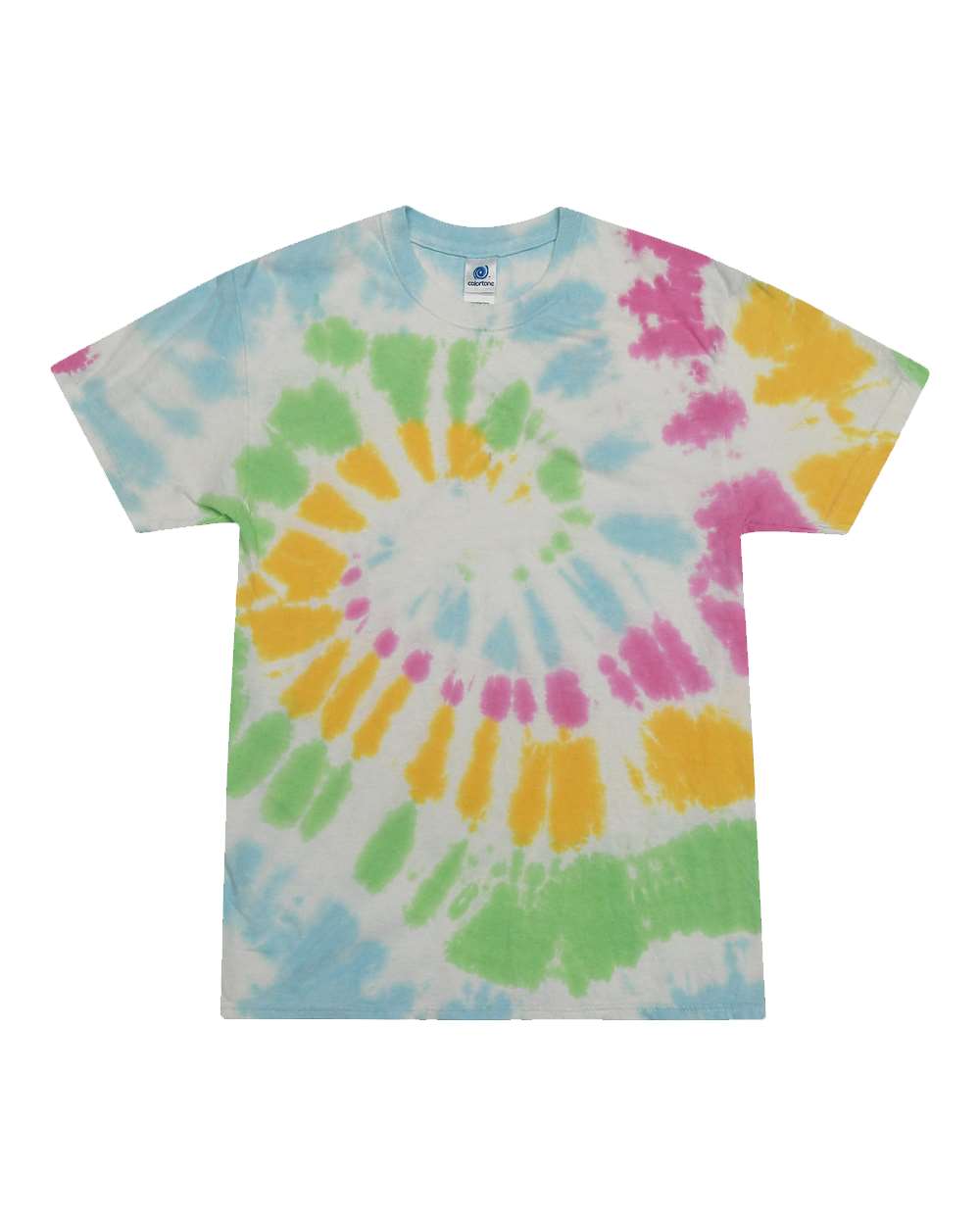 Colortone Unisex Multi-Color Tie-Dyed T-Shirt. 1000 - Yosemite