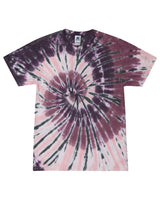 Colortone Unisex Multi-Color Tie-Dyed T-Shirt. 1000 - Cherry Cola