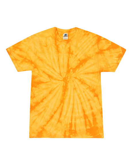 Colortone Unisex Multi-Color Tie-Dyed T-Shirt. 1000 - Spider Gold