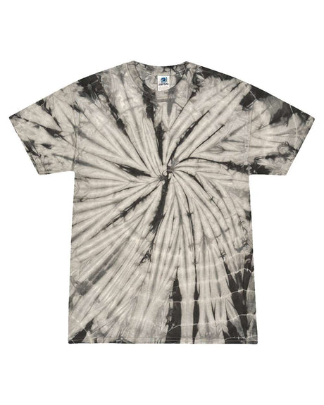 Colortone Unisex Multi-Color Tie-Dyed T-Shirt. 1000 - Spider Grey
