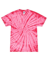 Colortone Unisex Multi-Color Tie-Dyed T-Shirt. 1000 - Spider Pink