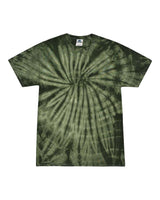 Colortone Unisex Multi-Color Tie-Dyed T-Shirt. 1000 - Spider Green