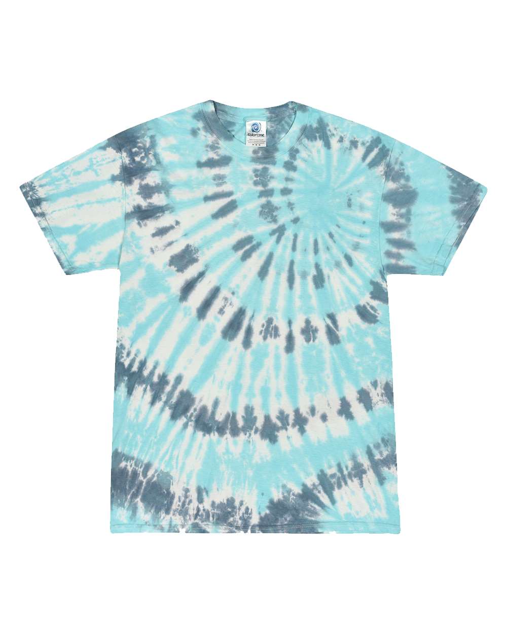 Colortone Unisex Multi-Color Tie-Dyed T-Shirt. 1000 - Coral Reef