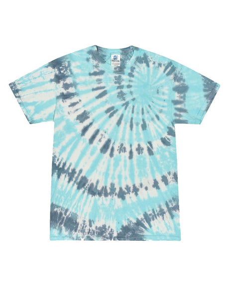 Colortone Unisex Multi-Color Tie-Dyed T-Shirt. 1000 - Coral Reef