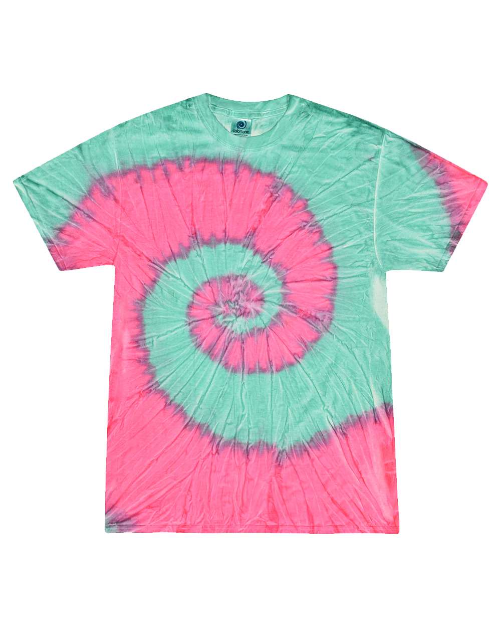 Colortone Unisex Multi-Color Tie-Dyed T-Shirt. 1000 - Mint Fusion