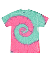 Colortone Unisex Multi-Color Tie-Dyed T-Shirt. 1000 - Mint Fusion