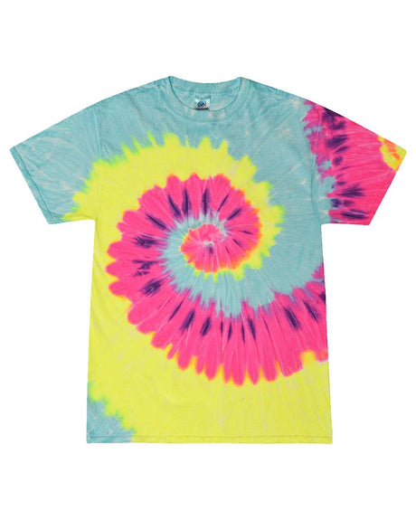 Colortone Unisex Multi-Color Tie-Dyed T-Shirt. 1000 - Blast