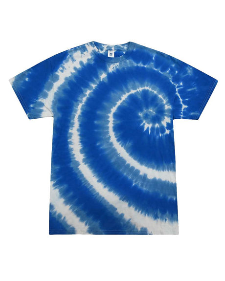 Colortone Youth Multi-Color Tie-Dyed T-Shirt. 1000Y - Swirl Blue