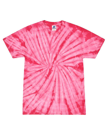 Colortone Youth Multi-Color Tie-Dyed T-Shirt. 1000Y - Spider Pink