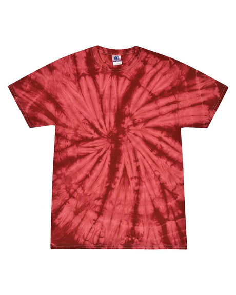 Colortone Youth Multi-Color Tie-Dyed T-Shirt. 1000Y - Spider Crimson