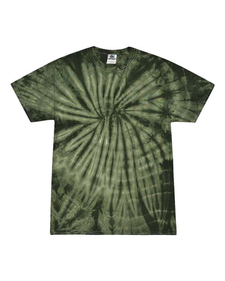 Colortone Youth Multi-Color Tie-Dyed T-Shirt. 1000Y - Spider Green