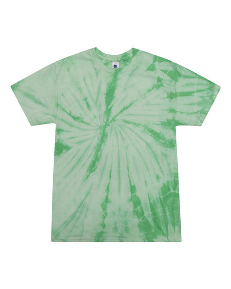 Colortone Youth Multi-Color Tie-Dyed T-Shirt. 1000Y - Spider Mint