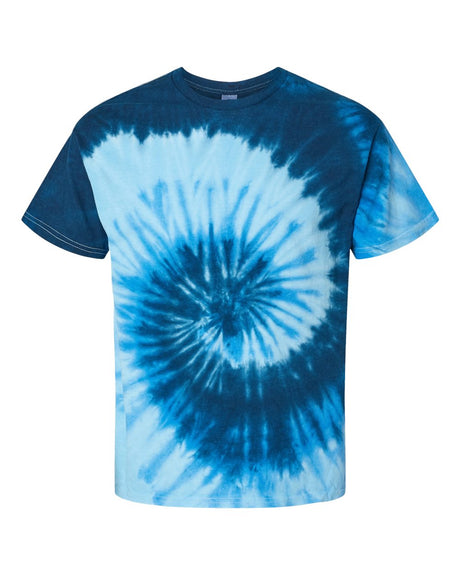 Colortone Youth Multi-Color Tie-Dyed T-Shirt. 1000Y - Blue Ocean