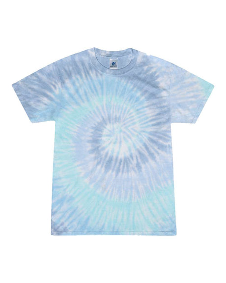Colortone Youth Multi-Color Tie-Dyed T-Shirt. 1000Y - Lagoon