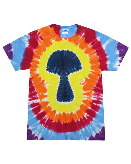 Colortone Youth Shapes Tie-Dyed T-Shirt. 1150Y - Multicolor Mushroom