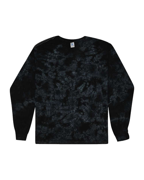 Colortone Unisex Crystal Wash Long Sleeve T-Shirt. 2390 - Crystal Black