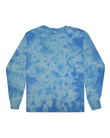 Colortone Unisex Crystal Wash Long Sleeve T-Shirt. 2390 - Crystal Carolina Blue