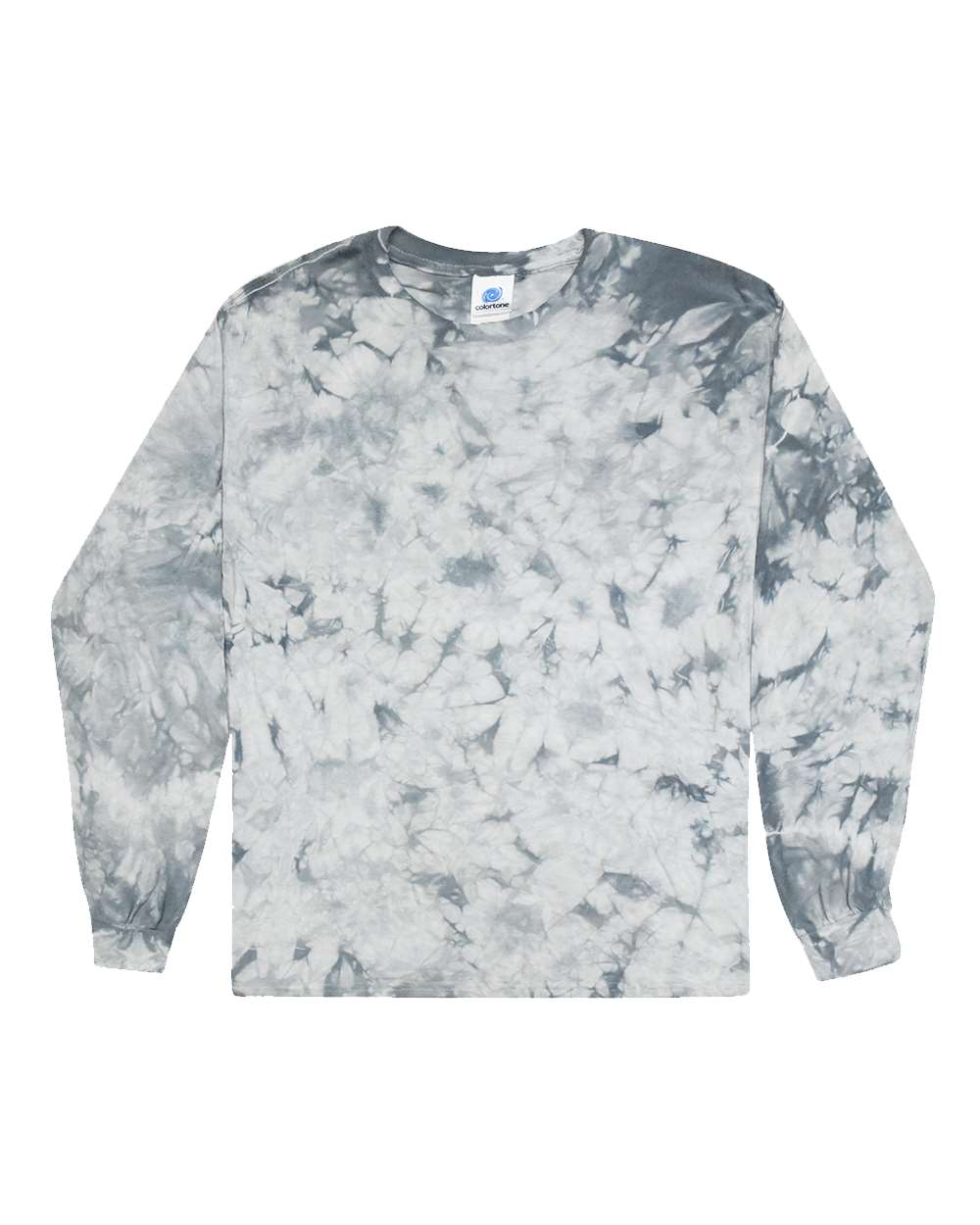 Colortone Unisex Crystal Wash Long Sleeve T-Shirt. 2390 - Crystal Silver