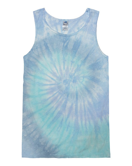 Colortone Unisex Tie-Dyed Tank Top. 3500 - Lagoon