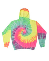 Colortone Unisex Tie-Dyed Hooded Sweatshirt. 8777 - Minty Rainbow