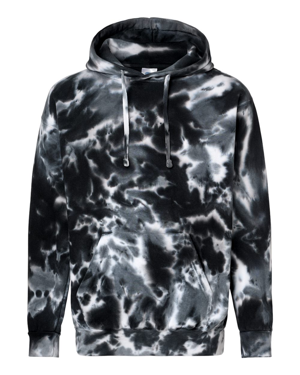 Colortone Unisex Tie-Dyed Hooded Sweatshirt. 8777 - Multi Black