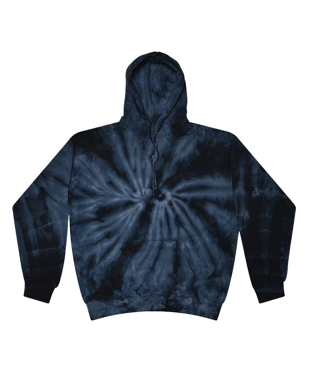 Colortone Unisex Tie-Dyed Hooded Sweatshirt. 8777 - Spider Navy