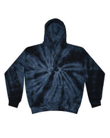 Colortone Unisex Tie-Dyed Hooded Sweatshirt. 8777 - Spider Navy