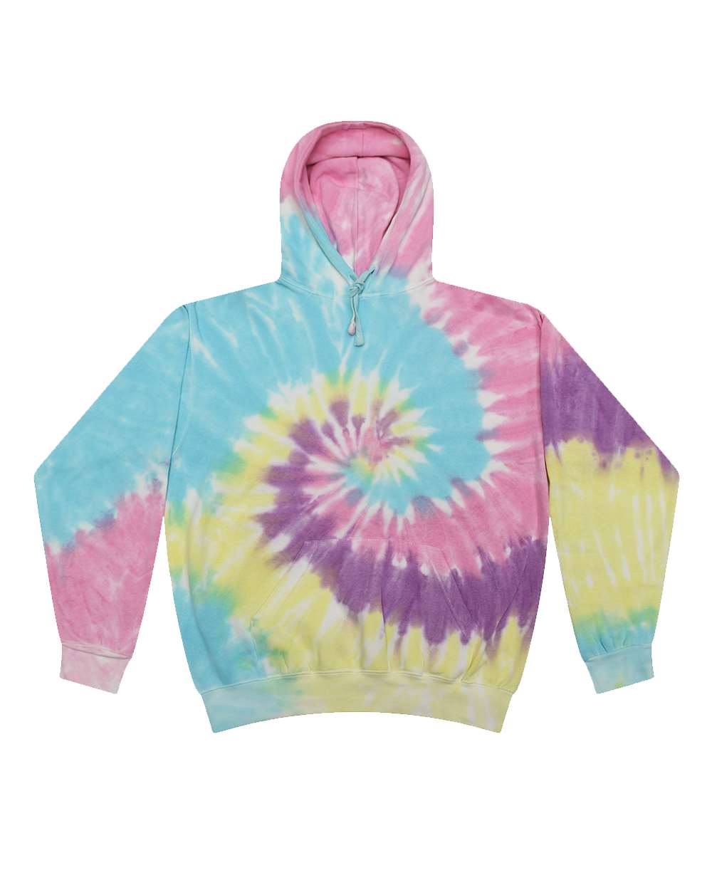 Colortone Youth Tie-Dyed Hooded Sweatshirt. 8777Y - Jellybean