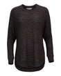 Boxercraft Women's Cuddle Oversize Pullover Sweater. BW1102 - Black Heather