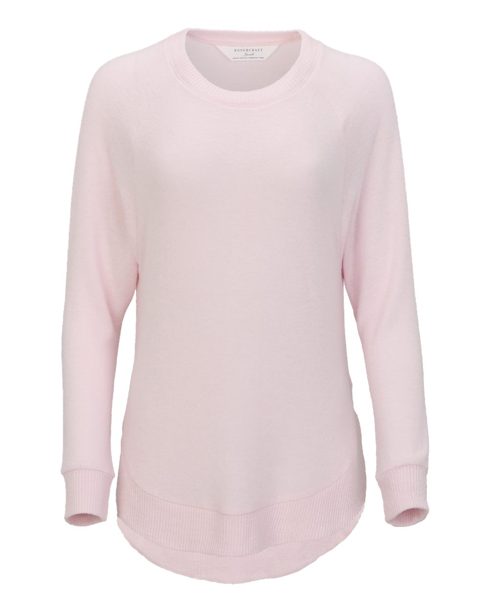 Boxercraft Women's Cuddle Oversize Pullover Sweater. BW1102 - Pink Serenity