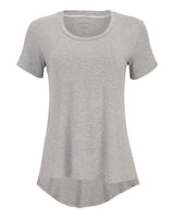 Boxercraft Women's Bamboo Scoop Neck T-Shirt. BW2105 - Oxford Heather