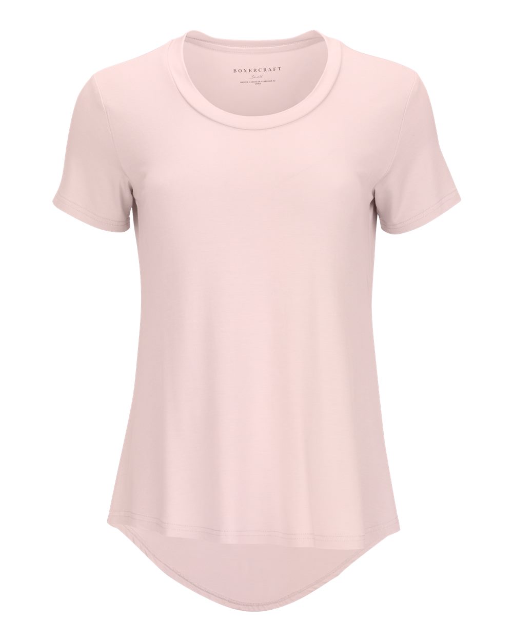 Boxercraft Women's Bamboo Scoop Neck T-Shirt. BW2105 - Pink Serenity