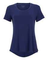 Boxercraft Women's Bamboo Scoop Neck T-Shirt. BW2105 - Navy