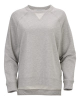 Boxercraft Women's Harlow French Terry Crewneck Sweatshirt. BW3101 - Oxford Heather