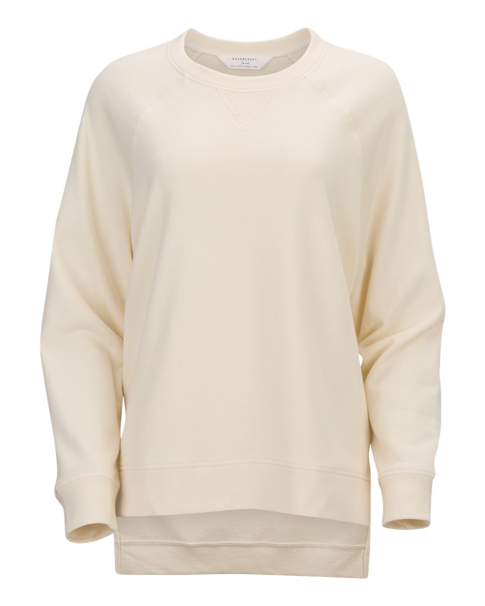 Boxercraft Women's Harlow French Terry Crewneck Sweatshirt. BW3101 - Natural