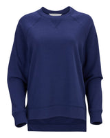 Boxercraft Women's Harlow French Terry Crewneck Sweatshirt. BW3101 - Navy Heather