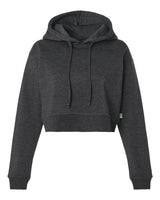 Boxercraft Women's Cropped Fleece Hooded Sweatshirt. BW5404 - Charcoal Heather