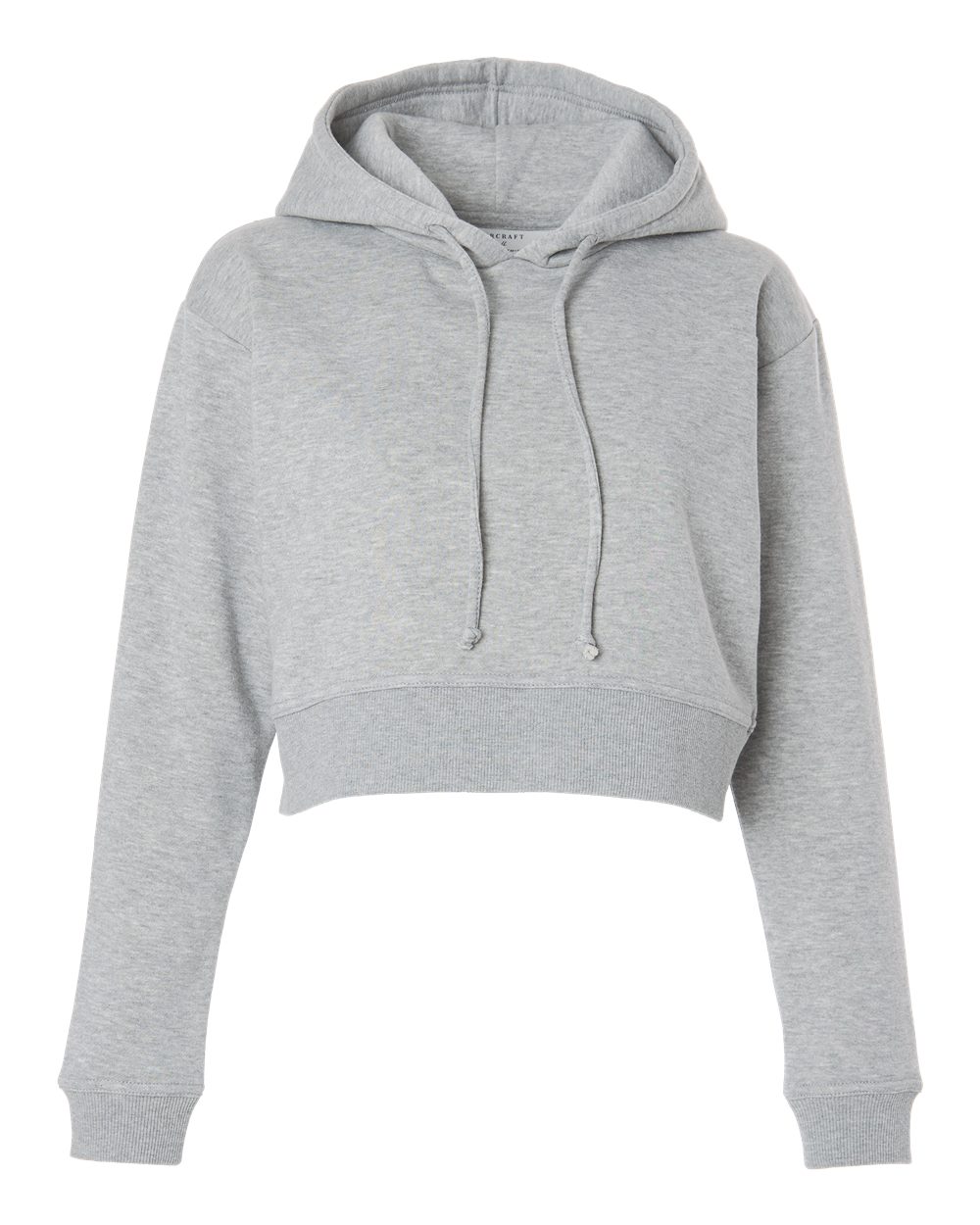 Boxercraft Women's Cropped Fleece Hooded Sweatshirt. BW5404 - Oxford Heather
