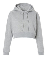 Boxercraft Women's Cropped Fleece Hooded Sweatshirt. BW5404 - Oxford Heather