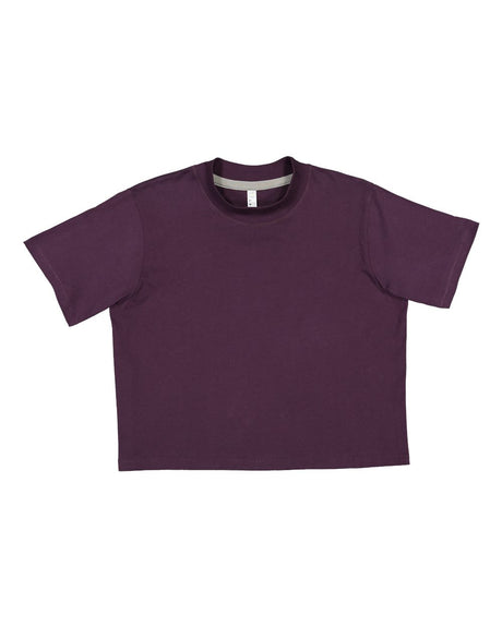 LAT Women's Boxy Tee. 3518 - Plum