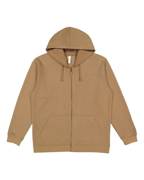 LAT Unisex Full-Zip Hoodie Sweatshirt. 6927 - Coyote Brown