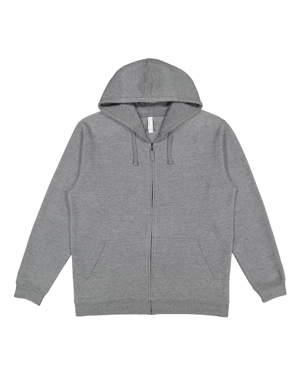 LAT Unisex Full-Zip Hoodie Sweatshirt. 6927 - Granite Heather
